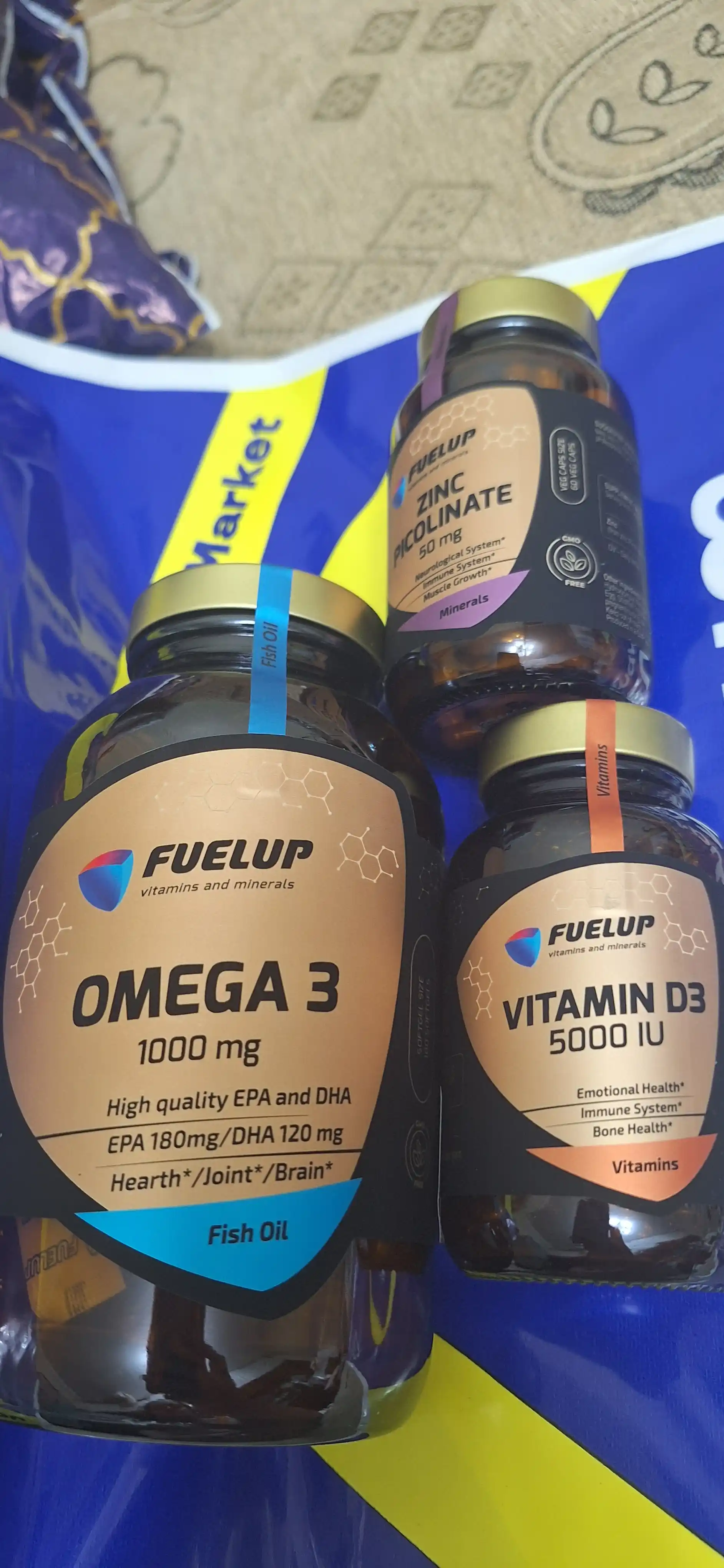 Витамин Д3 5000 ед Vitamin D3 120  софтгель FuelUP стекляная упаковка