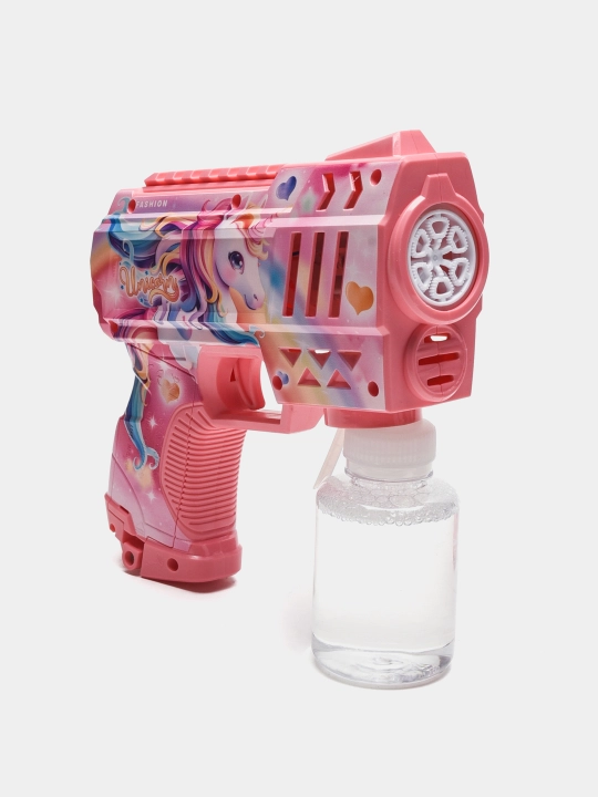 Генератор мыльных пузырей детский, на батарейках BUBBLE GUN