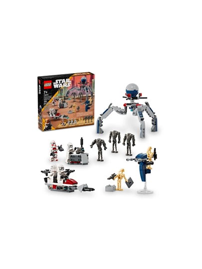 Конструктор LEGO Star Wars 75372 Клоны против дроидов, 215 деталей — KASPI-75372