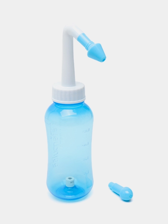 Burun yuvish uchun nazal irrigator, burun yuvish vositasi, 300 ml, aspirator - 