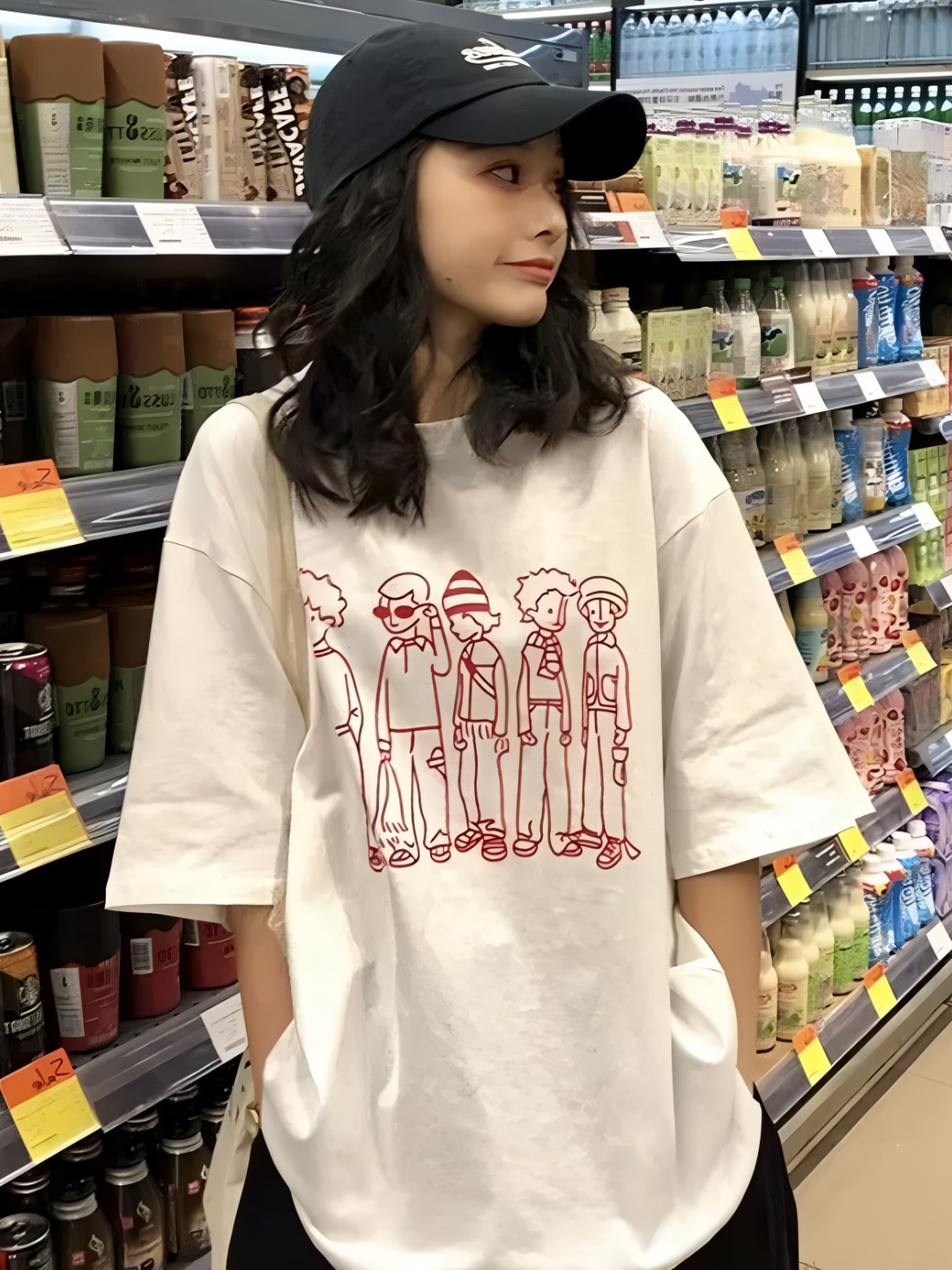 Женская футболка oversize – стильная футболка для женщин - 