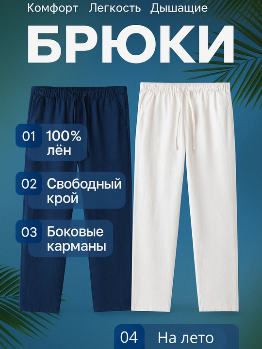 Мужские спортивные трико, на завязках, брюки весна-лето-осень