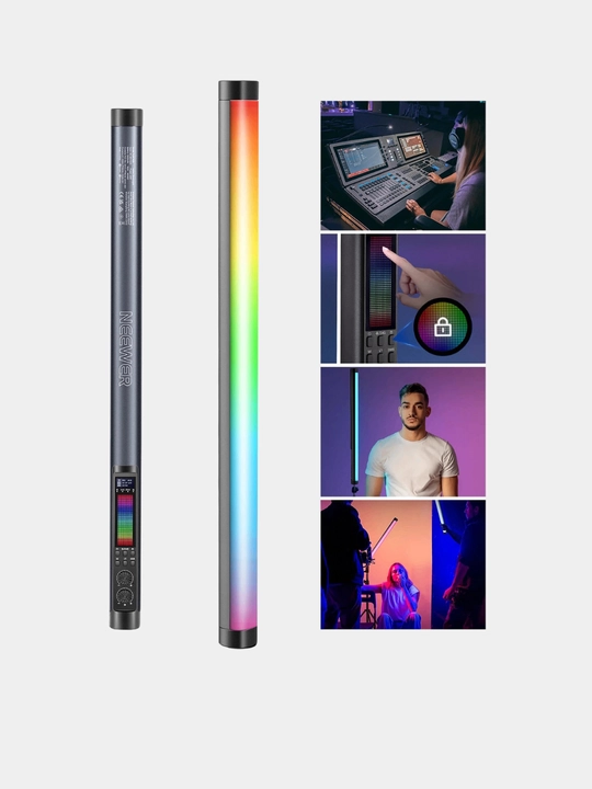 RGB Neewer TL120C свет – 42Вт, 6000мАч, 2500–10000K, APP, DMX, длина 127 см