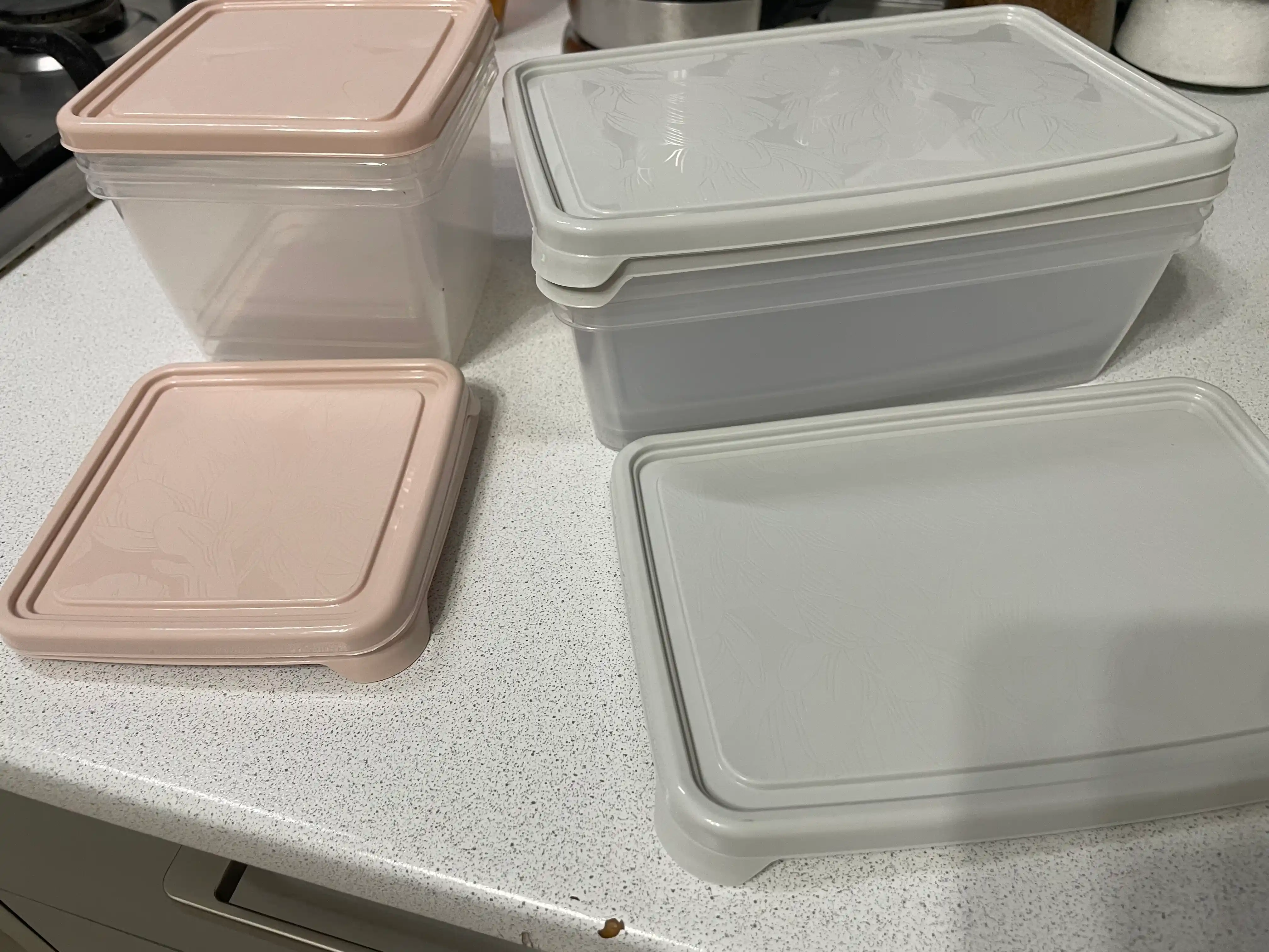 Набор контейнеров и салатница для кухни, хранение продуктов, Plast Team, 3 шт