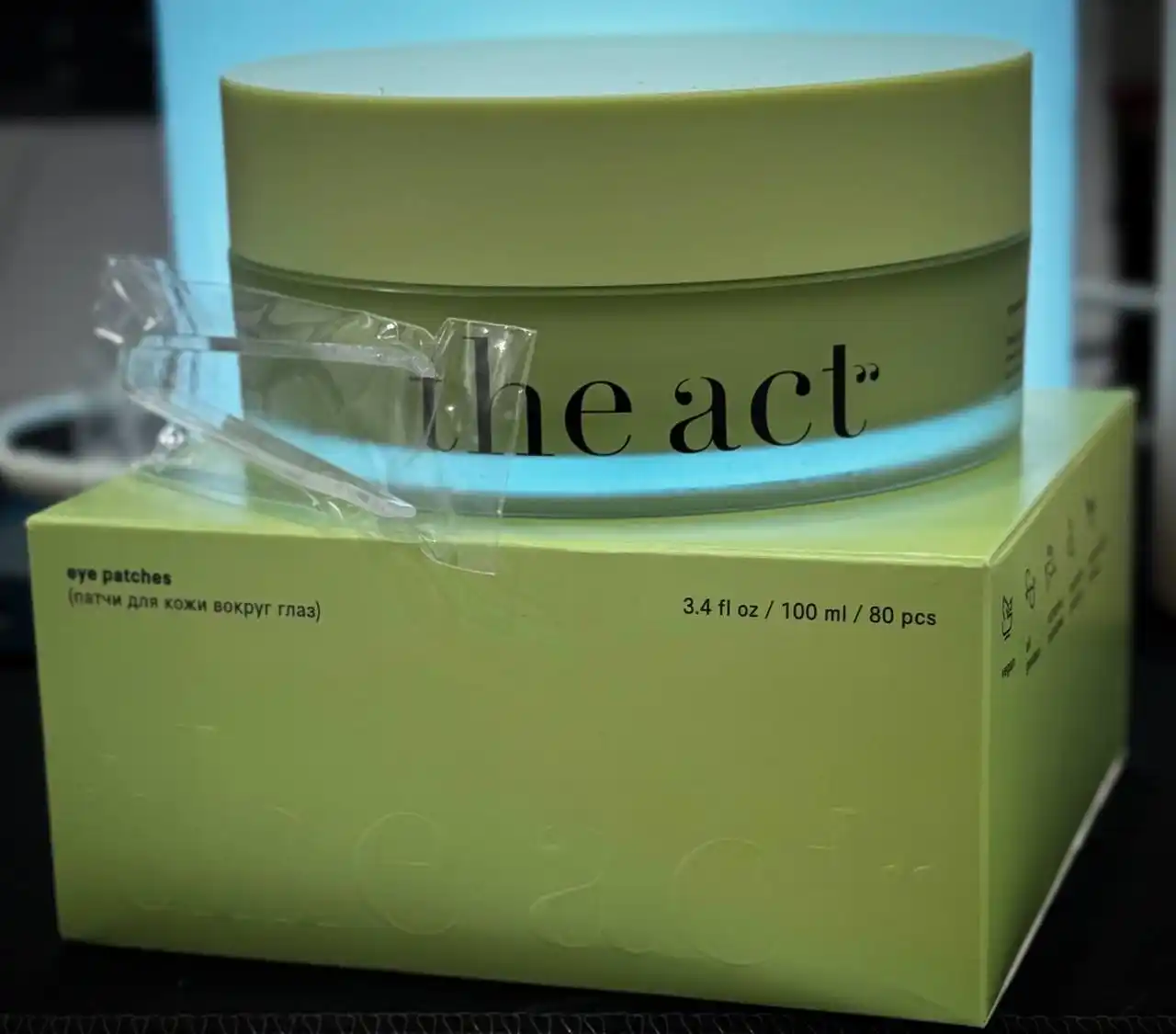 Патчи для кожи вокруг глаз The Act, от отеков и темных кругов, с гиалуроновой кислотой