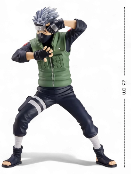 23 sm jangovar holatdagi Kakashi Hatake figurkasi Sharinyan ko‘rinishda