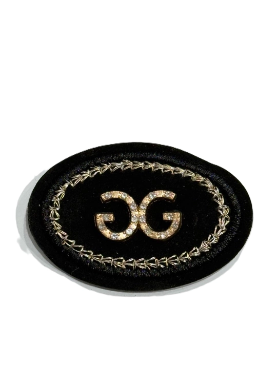 Erkaklar va ayollar uchun metall emblem, etiketka, kashta tikish