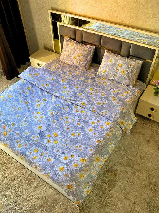 Простыня и наволочка, 100% хлопок, 1-спальная и 2-спальная, мягкая, дышащая, не линяет