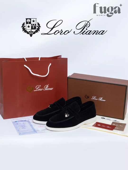 Лоферы Loro Piana, женские и подростковые, натуральный замш
