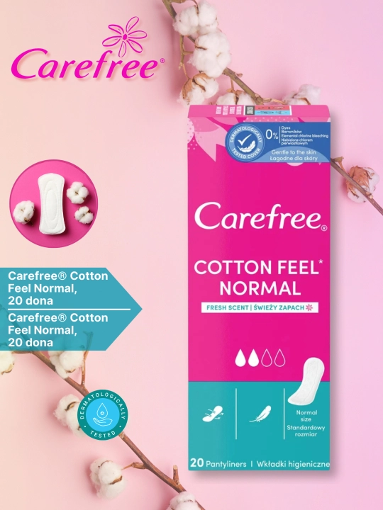 Прокладки Carefree Feel Normal, 20 шт