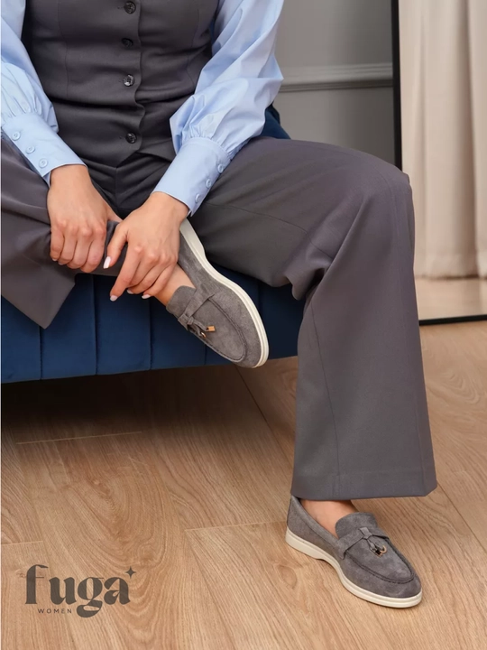 Лоферы Loro Piana, женские и подростковые, натуральный замш