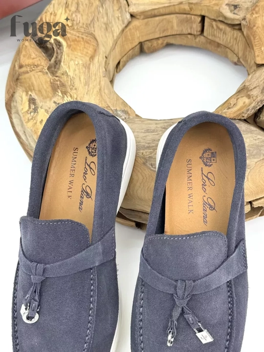 Лоферы Loro Piana, женские и подростковые, натуральный замш