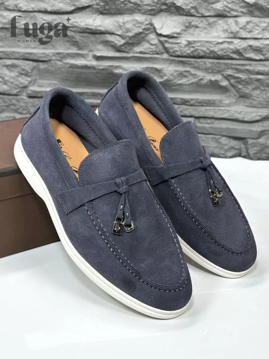 Лоферы Loro Piana, женские и подростковые, натуральный замш