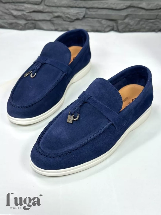 Лоферы Loro Piana, женские и подростковые, натуральный замш