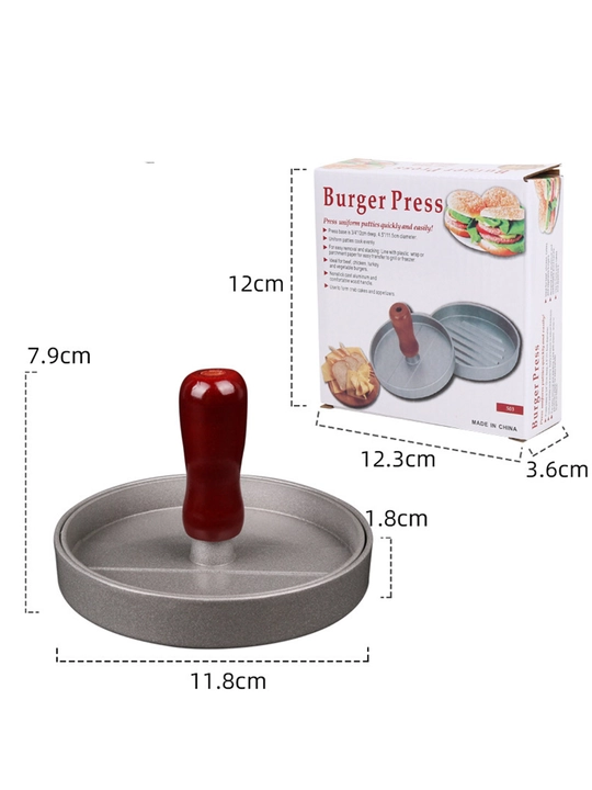 Gamburgerlar tayyorlash uchun kotletlar uchun press-qolip 12 sm