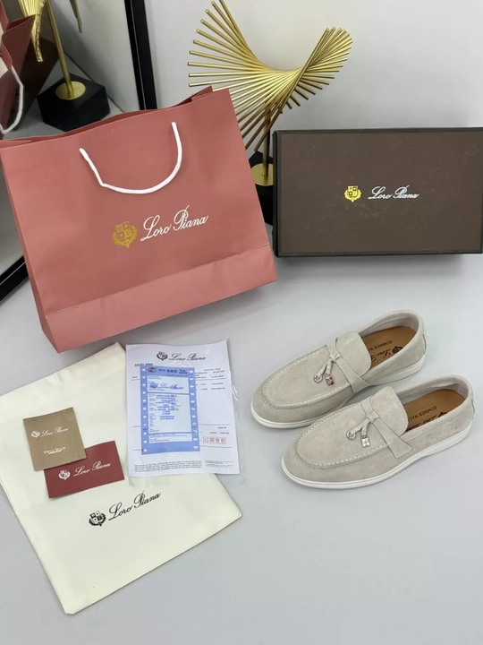 Лоферы Loro Piana, женские и подростковые, натуральный замш