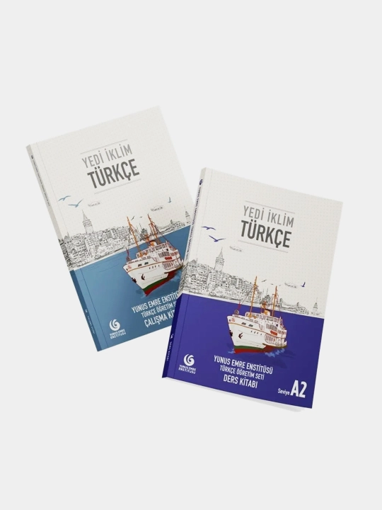 "Yedi İklim" турецкий язык, комплект учебника и рабочей тетради уровня A2, формат A4 - 