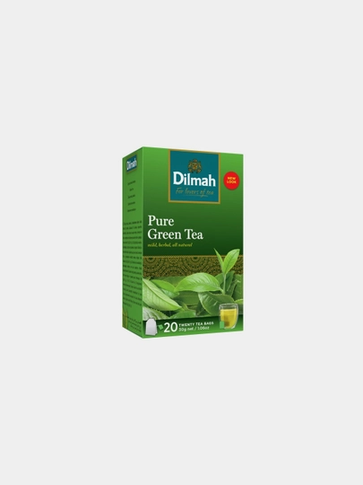 Ko'k choy Dilmah Pure Green Tea, 20 paketcha, 30 g - 