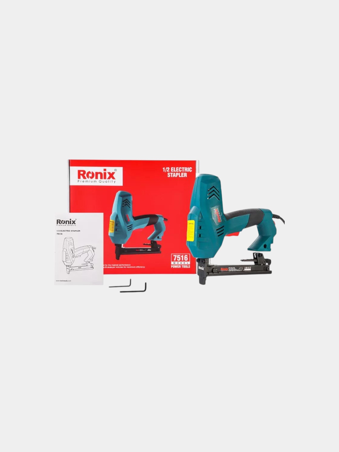 Ronix 7516 Elektr stepler – 2200 Vt, ergonomik, yengil va kuchli - 