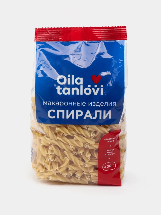 Макаронные изделия Oila Tanlovi Спирали, 400 г