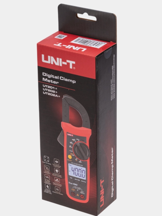 Raqamli oqim qisqich o'lchagich UNIT UT 201+, tester, multimetr