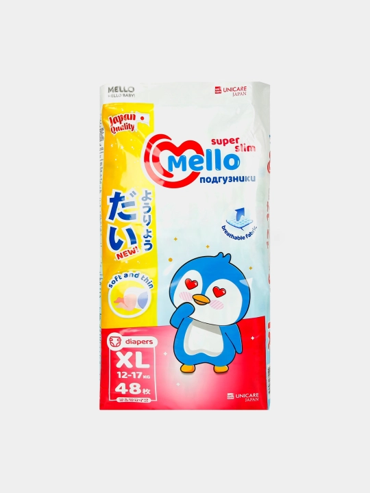 Tagliklar Mello Super Slim, XL (12-17 kg), 48 dona - 