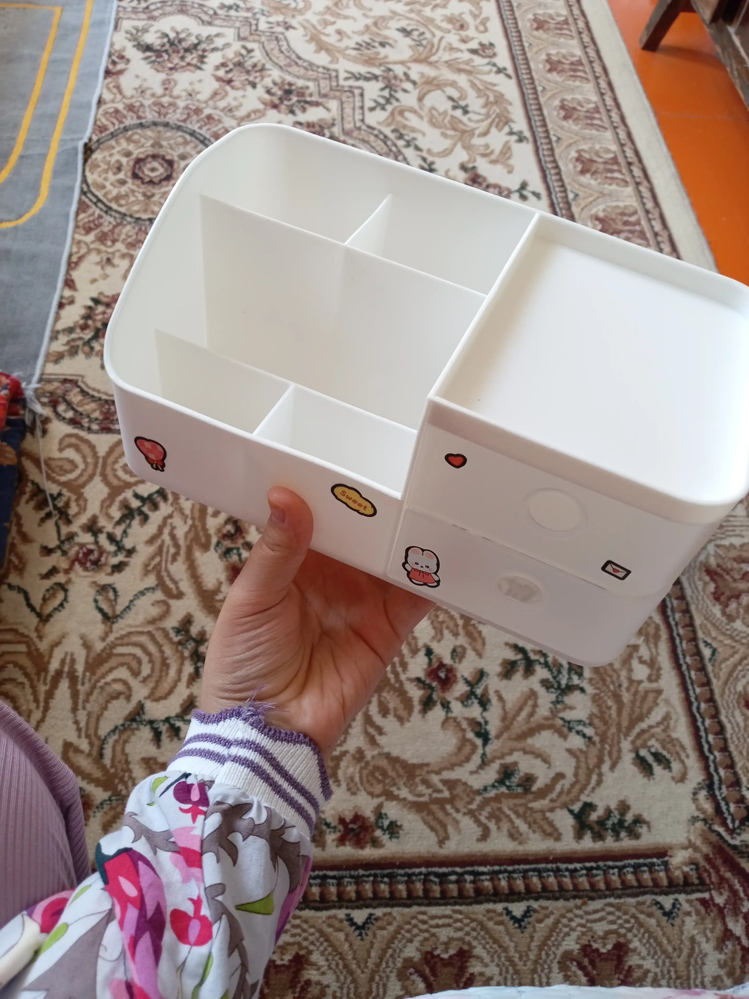 Maktab va kanselyariya anjomlari uchun organayzer, qalam va ruchkalar uchun taglik