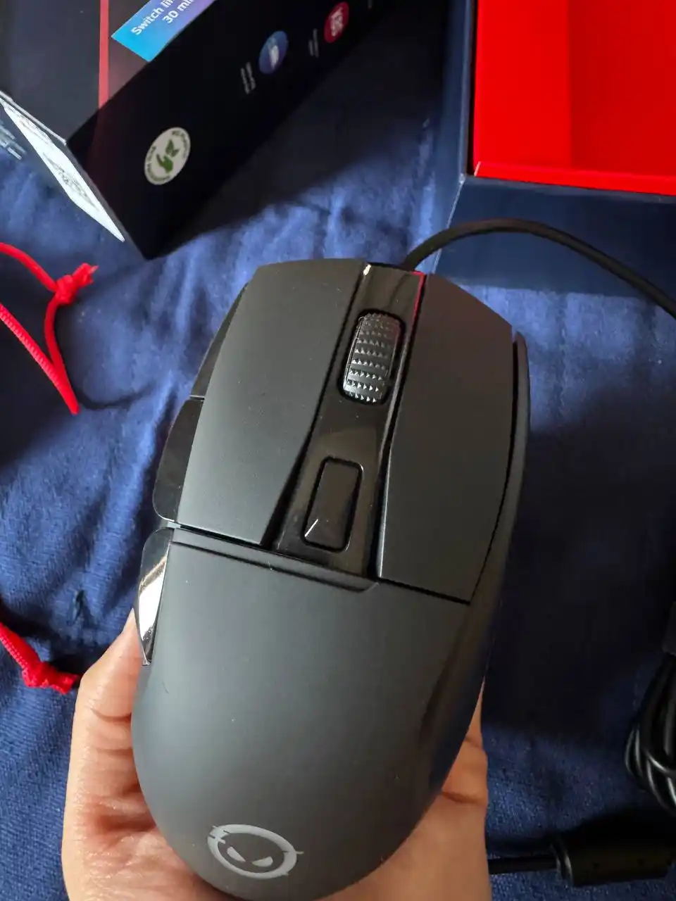 Gaming sichqoncha simli Lorgar Jetter 357, RGB yoritgich bilan