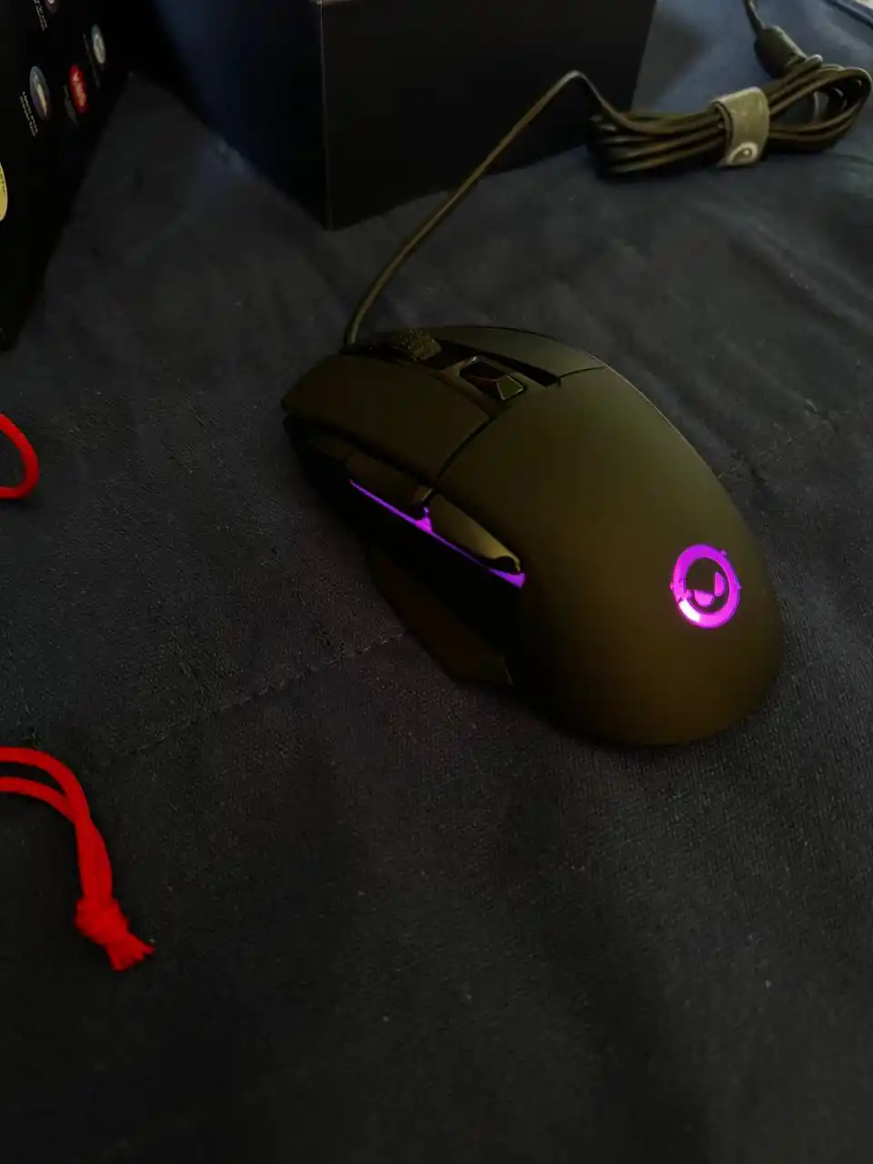 Gaming sichqoncha simli Lorgar Jetter 357, RGB yoritgich bilan
