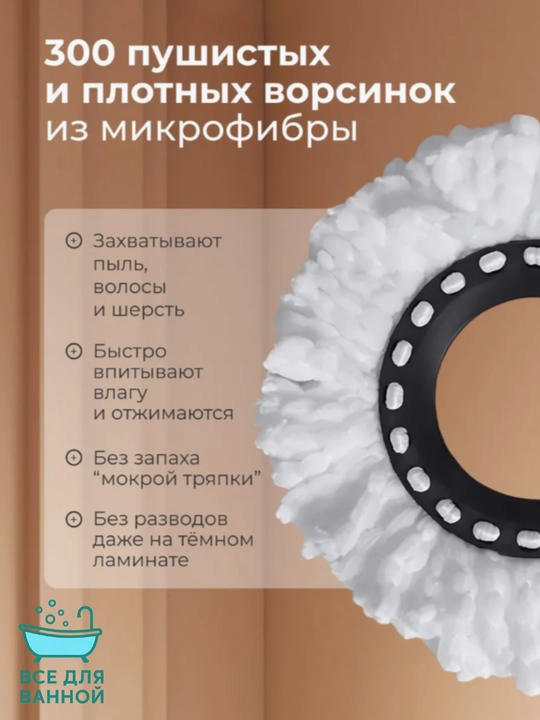 Chelakli shvabra siqish moslamasi bilan, pollarni tozalash uchun