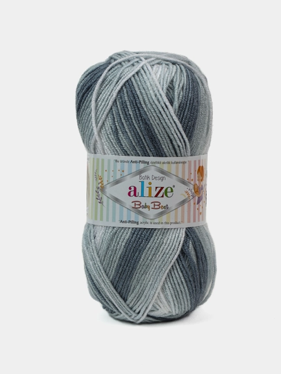 Пряжа для вязания Alize Baby Best разноцветный — KARTOPU-BABEST8-СЕРМЕТ