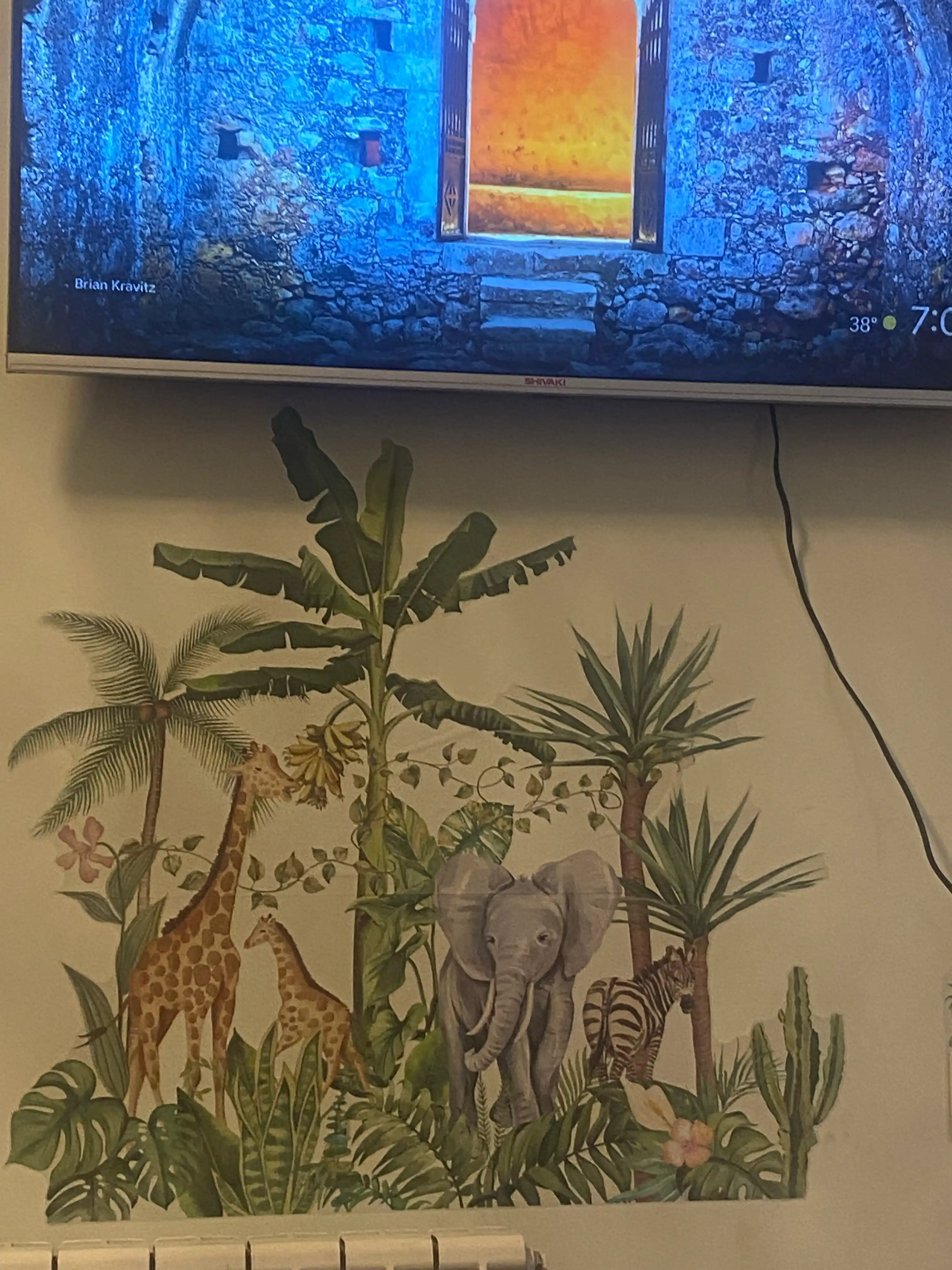 Ichki stikerlar, devorlardagi bolalar xonasi, devor qog'ozi, derazalar, ofis uchun, dekor