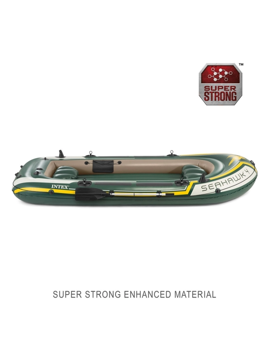 Intex 68351 puflama qayiq «Seahawk 4» 351x145x48 sm, eshkak 137 sm, nasos 68614