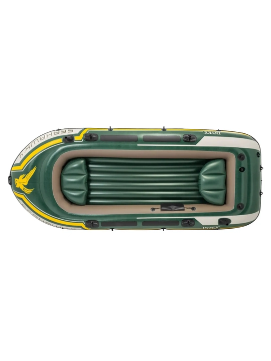 Intex 68351 puflama qayiq «Seahawk 4» 351x145x48 sm, eshkak 137 sm, nasos 68614
