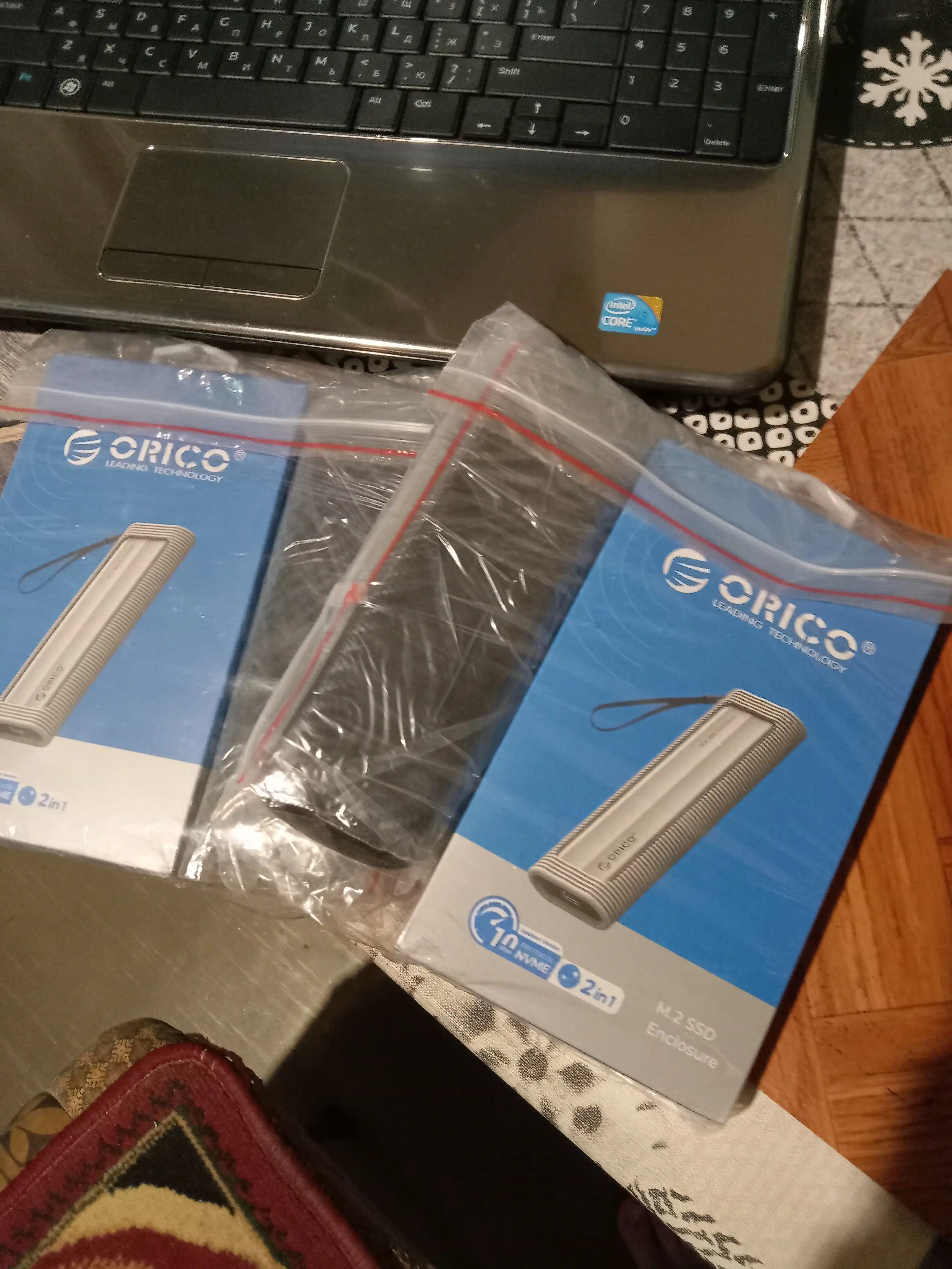 Ssd m.2 nvme uchun korpus Orico AXM2-G2-V1 alyuminiy qatlam va slikon himoyalagich, 10 Gbps