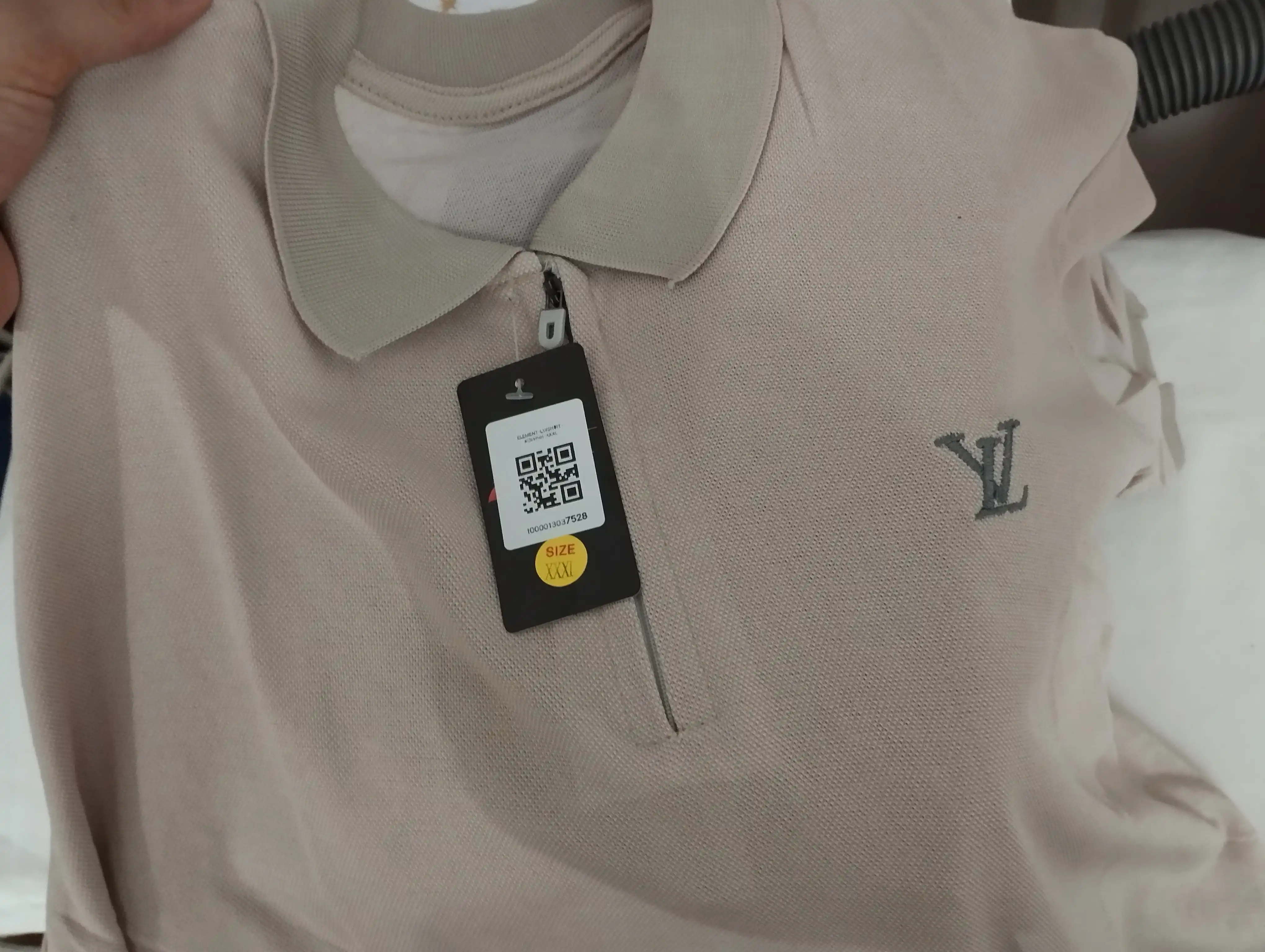 Erkaklar polo futbolkasi, kalta yengli, yashin tezligida