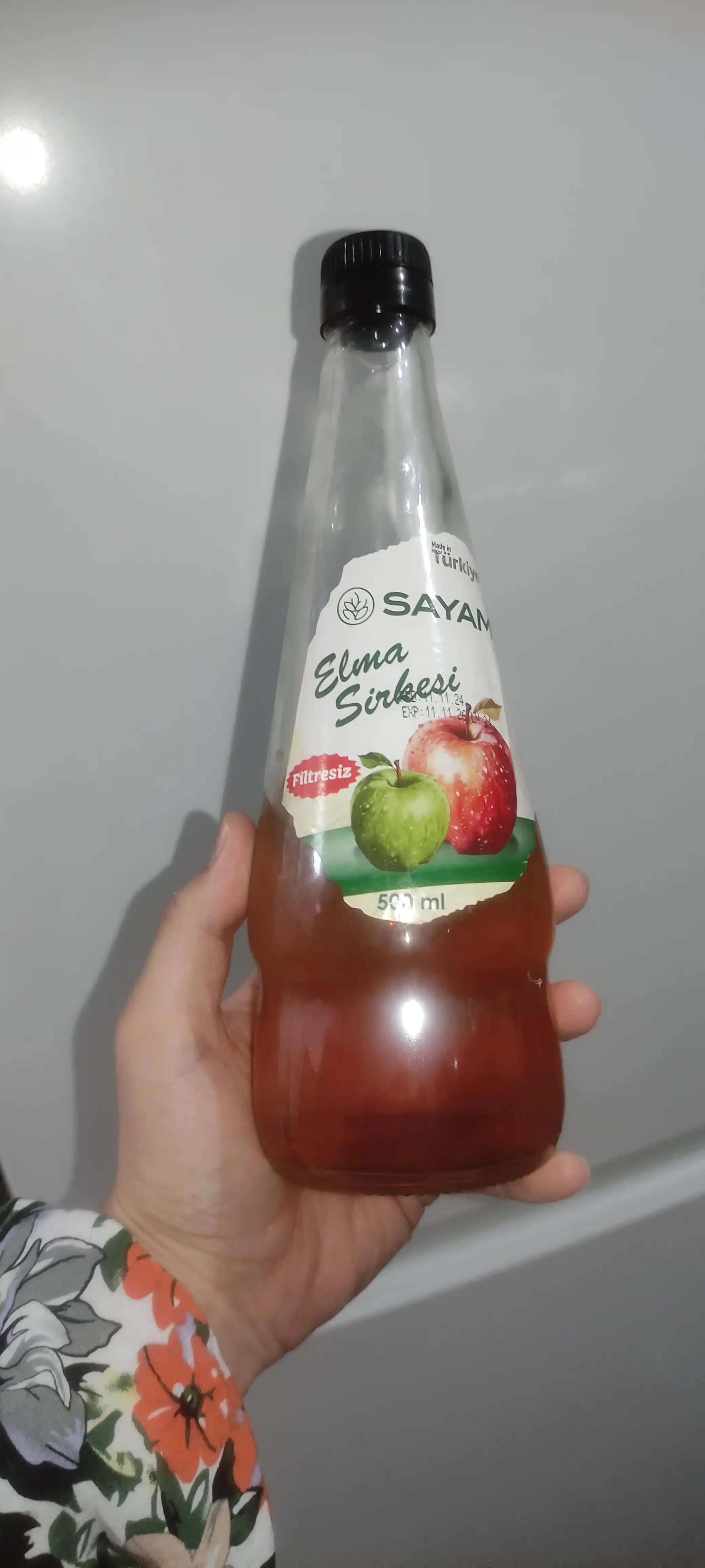 Olma sirkasi, Sayam, organik, filtirlanmagan, 500 ml, Turkiya