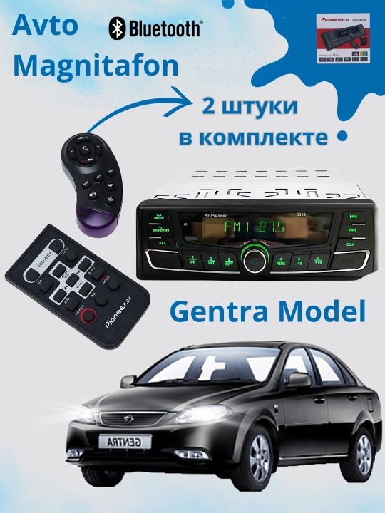 Pioneer magnitola, avtomobil uchun - 