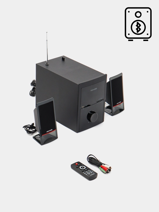 Сабвуфер Microlab M-700BT / 2.1 / 50W RMS (2×15W + 20W) / Bluetooth 5.0 / USB / SD / AUX - 