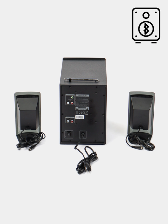 Сабвуфер Microlab M-700BT / 2.1 / 50W RMS (2×15W + 20W) / Bluetooth 5.0 / USB / SD / AUX