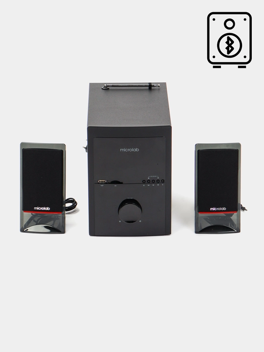 Сабвуфер Microlab M-700BT / 2.1 / 50W RMS (2×15W + 20W) / Bluetooth 5.0 / USB / SD / AUX