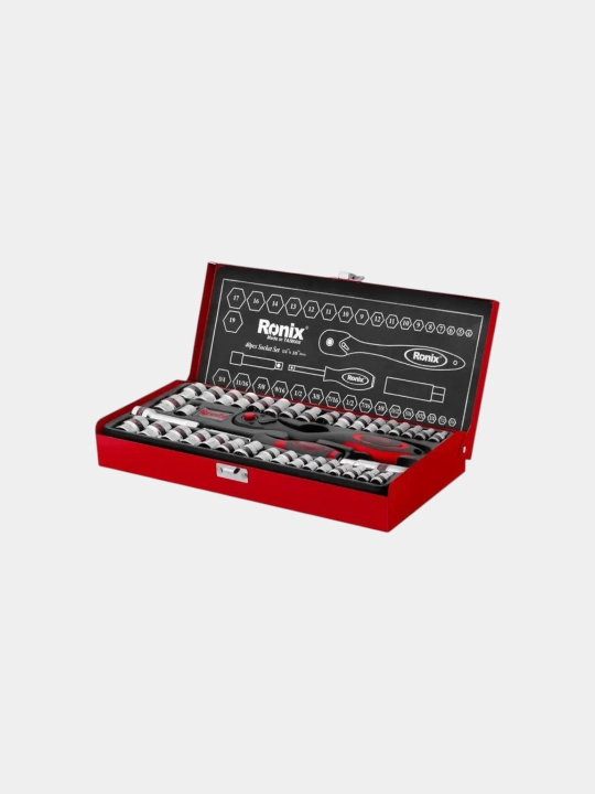Ronix RH-2641 40 dona kalitli boshlar to‘plami – po‘lat, ergonomik tutqich, metall quti - 