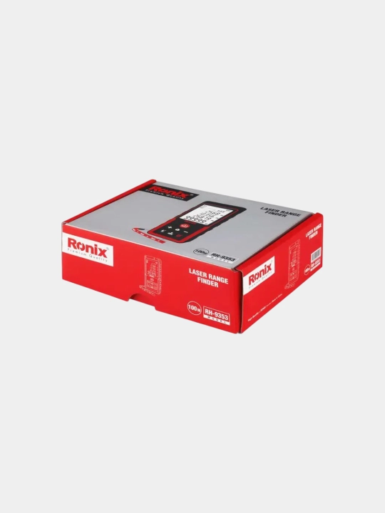 Ronix RH-9353 100M lazerli masofa o‘lchagich – ovozli yordamchi, IP54, rangli ekran