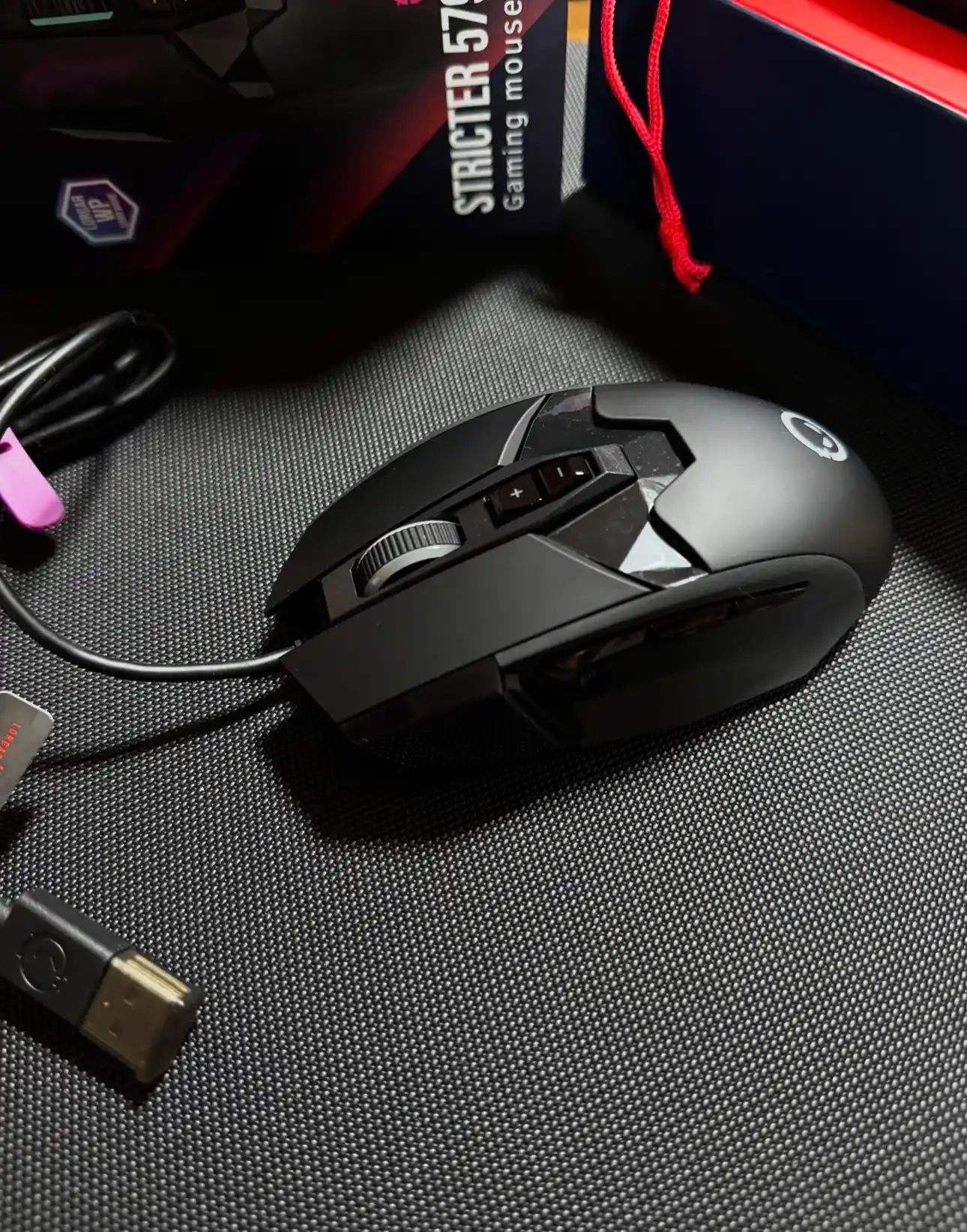 Gaming sichqoncha simli Lorgar Stricter 579, RGB yoritgich bilan