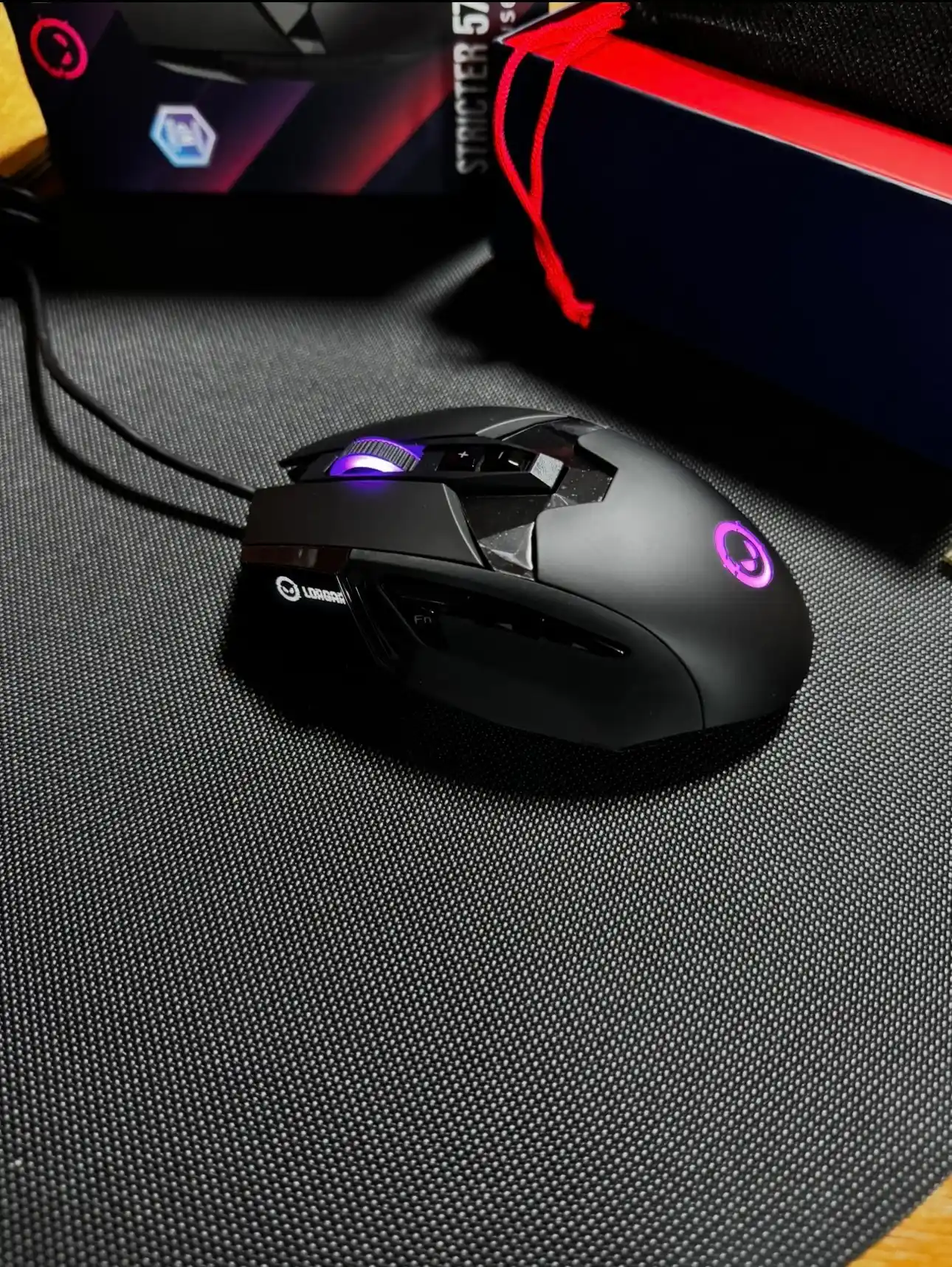 Gaming sichqoncha simli Lorgar Stricter 579, RGB yoritgich bilan