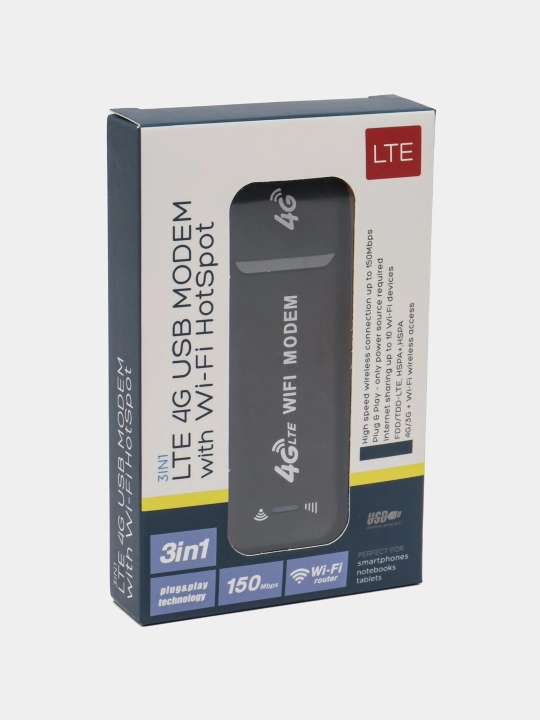 USB Modem 4G LTE adapter Wi-Fi Sim-kartali , ulanish nuqtasi, Hotspot