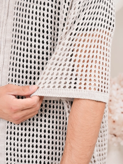 Didov Triko erkaklar trikotaj ko'ylagi zamok bilan, M L XL razmerli