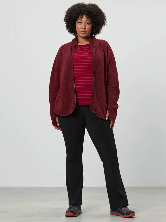 Ayollar uchun flis kurtka, S 42–44, M 46–48, L 50–52, XL 54–56, XXL 58–60 o‘lcham