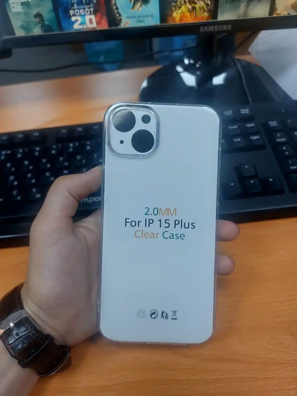 Чехол iPhone 7, 8, SE, XS, 11, 12, 13, 14, 15, 16, 17 Pro, Max, Plus, Mini, Air прозрачный 