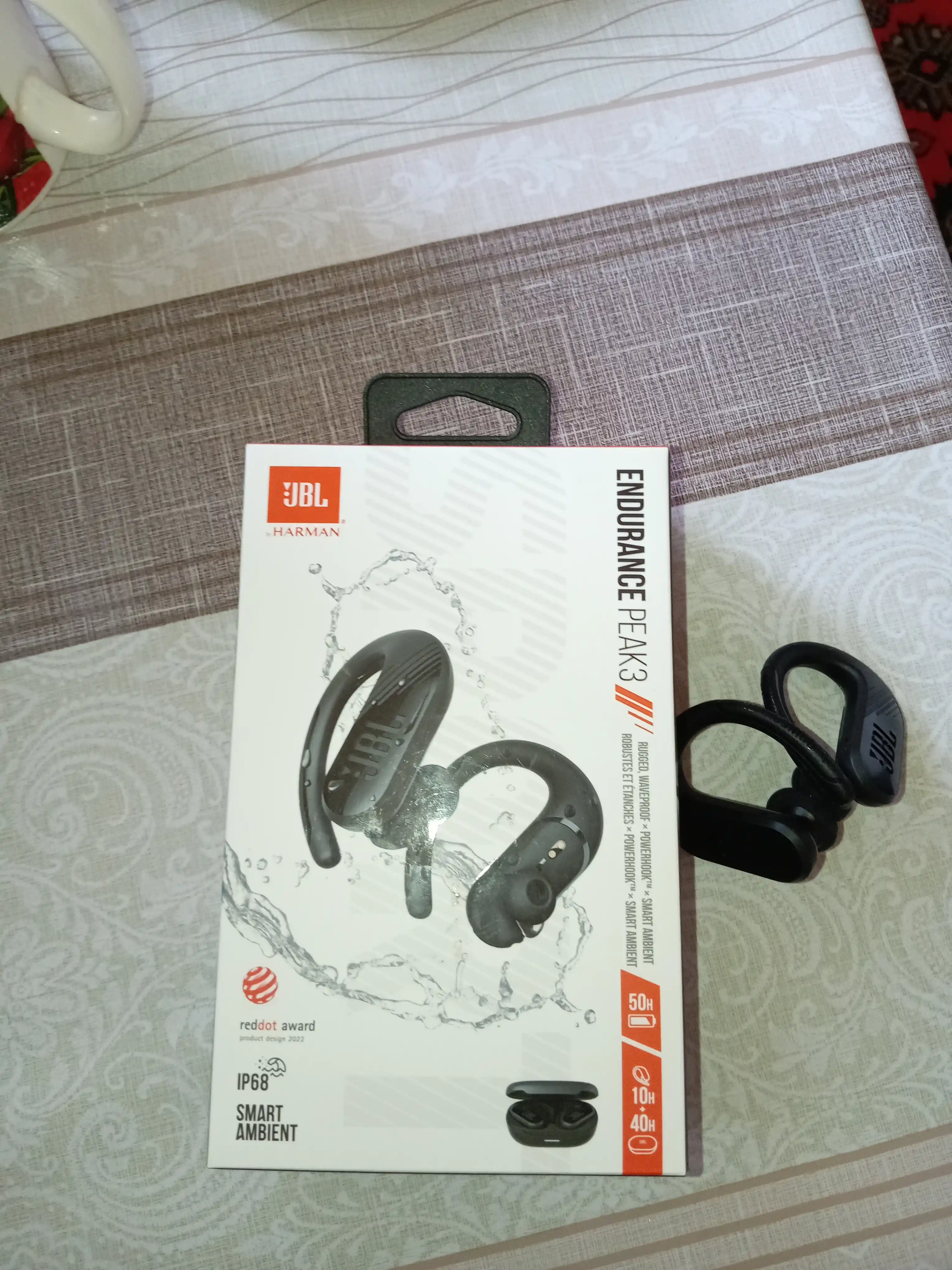 Simsiz sport quloqchinlari JBL Endurance Peak iII TWS, suvga chidamli